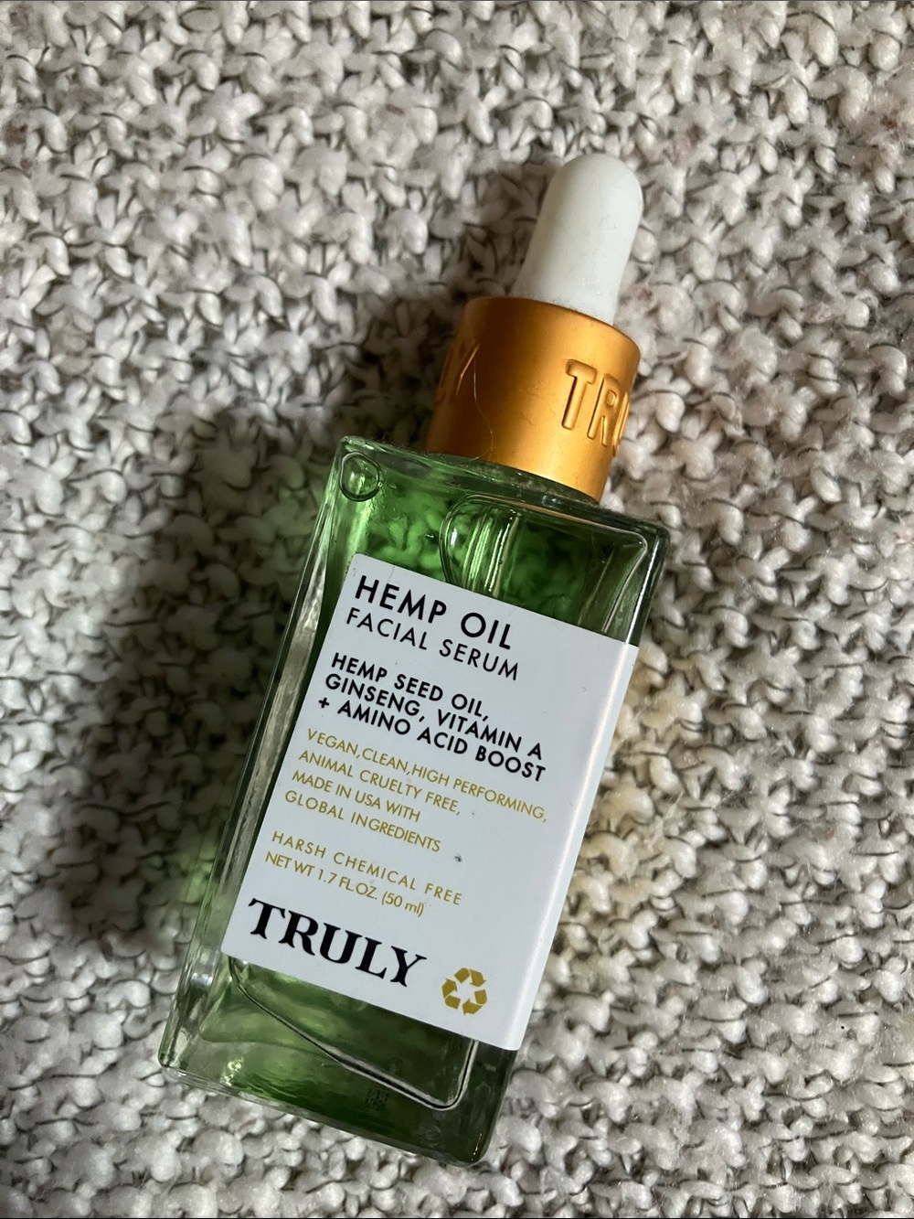 Truly face oil serum new 1.7oz bottle